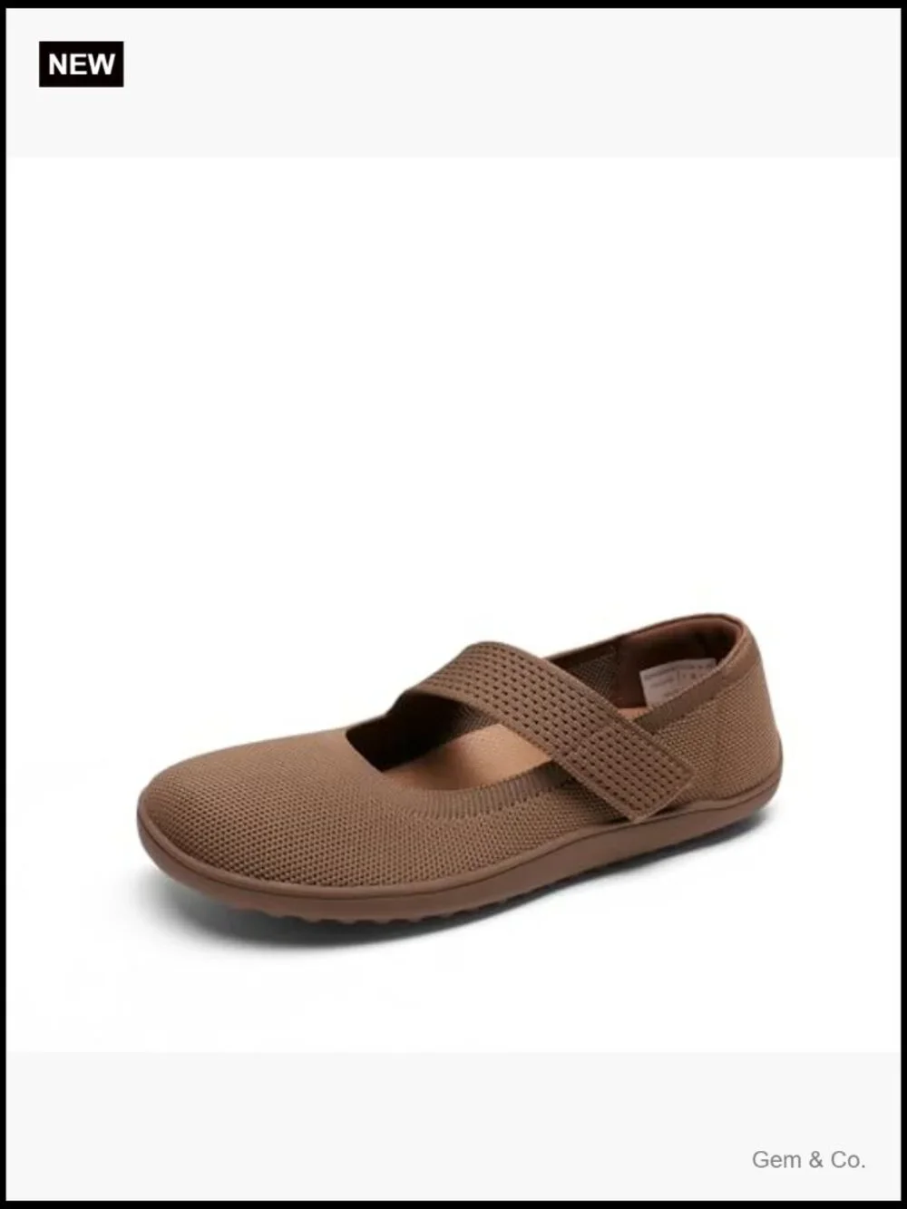 Women's Mary Jane Ballet Flats Barefoot Knit Wide Toe Box Arch Support Dressy